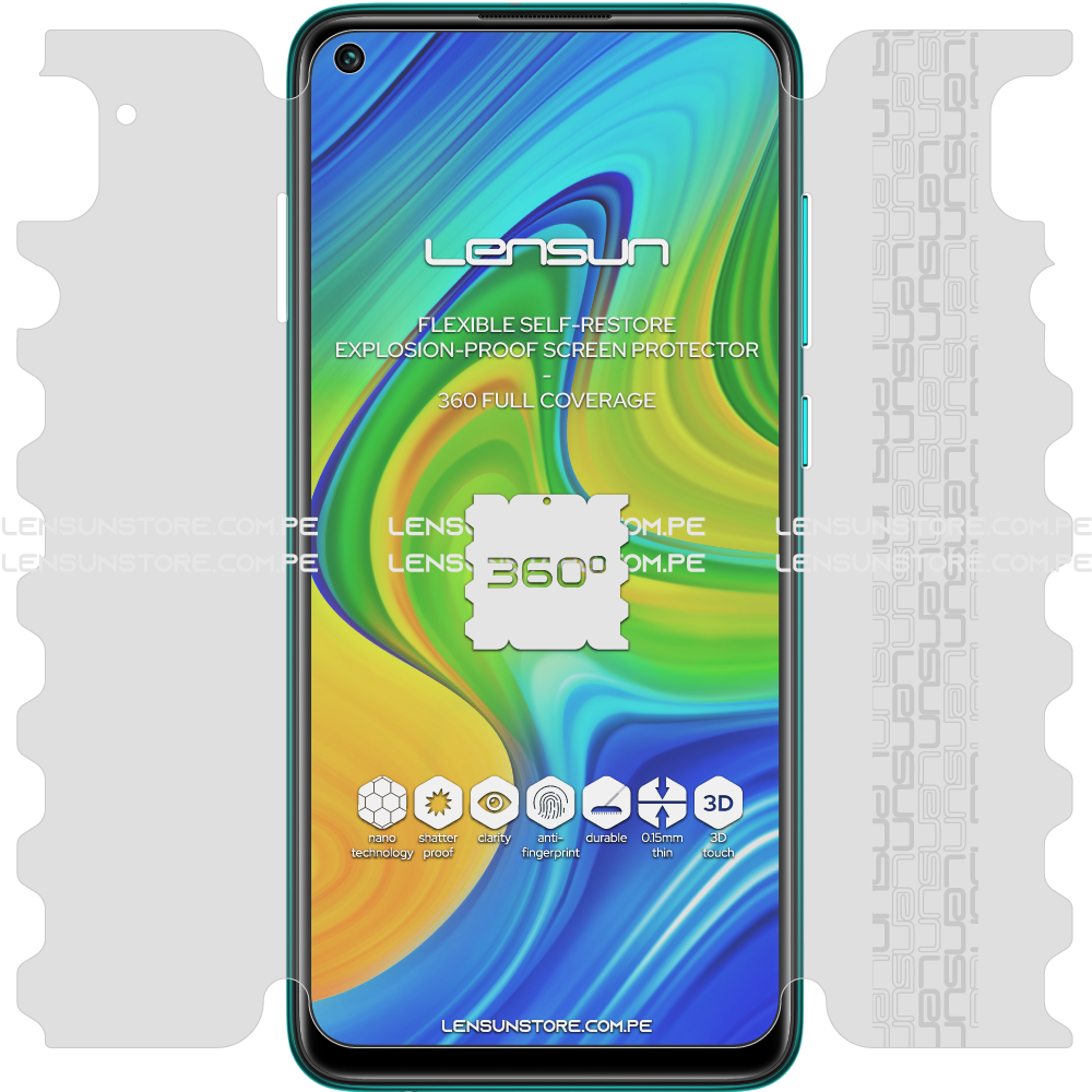 Lensun 360 Selfrestore Shield Protector de Pantalla Completa Xiaomi Po