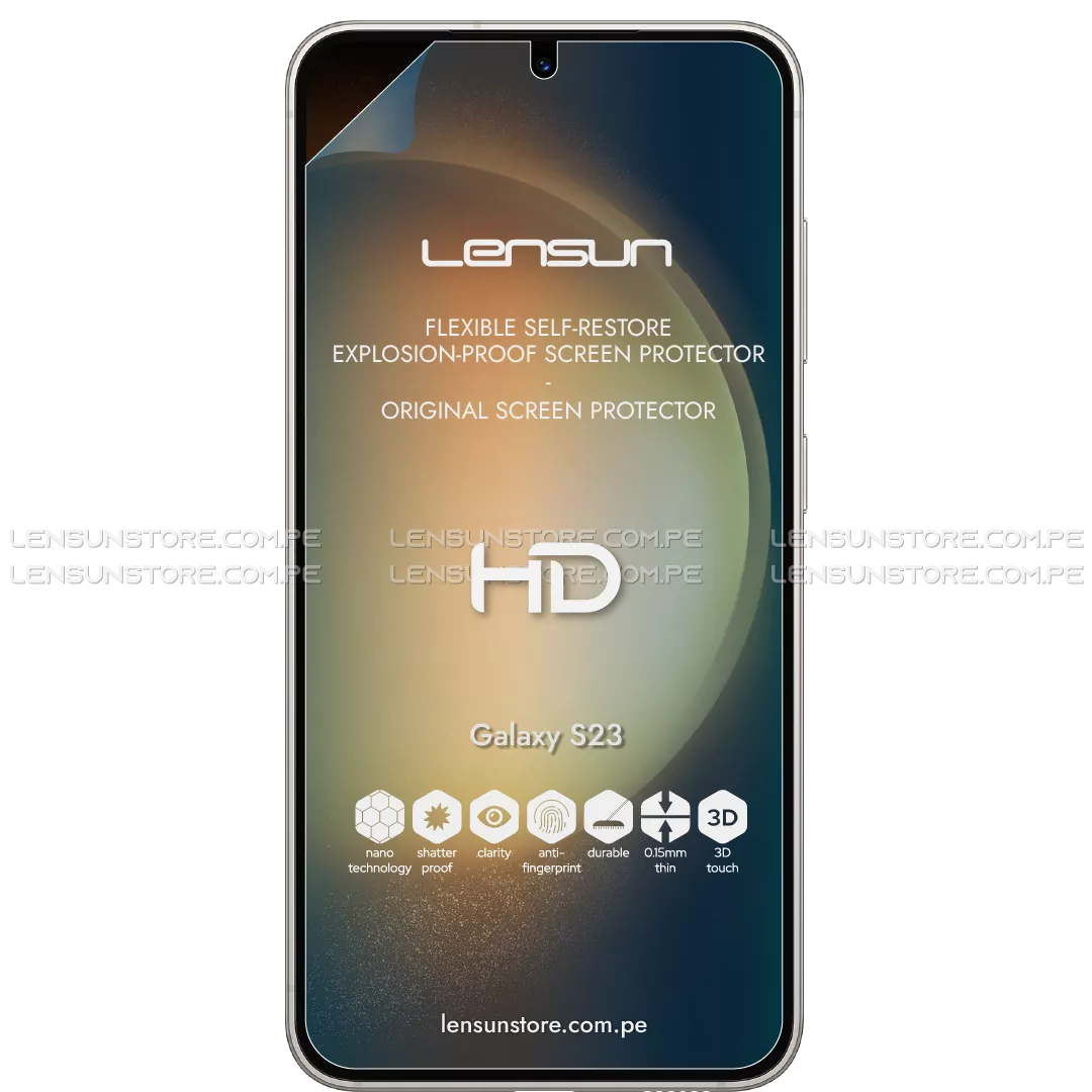 Lensun Protector de Pantalla HD Shield Samsung Galaxy S23 Ultra