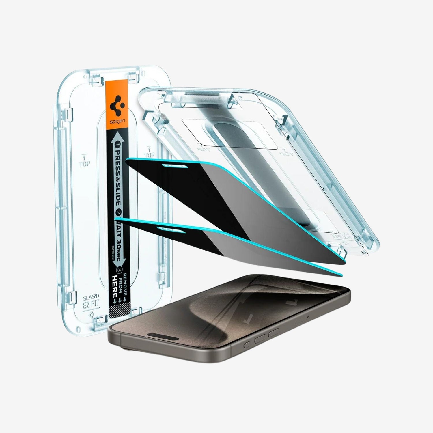 Protector de Pantalla GLAS.tR EZ Fit Privacy - iPhone 15 Pro Max (2Pack)