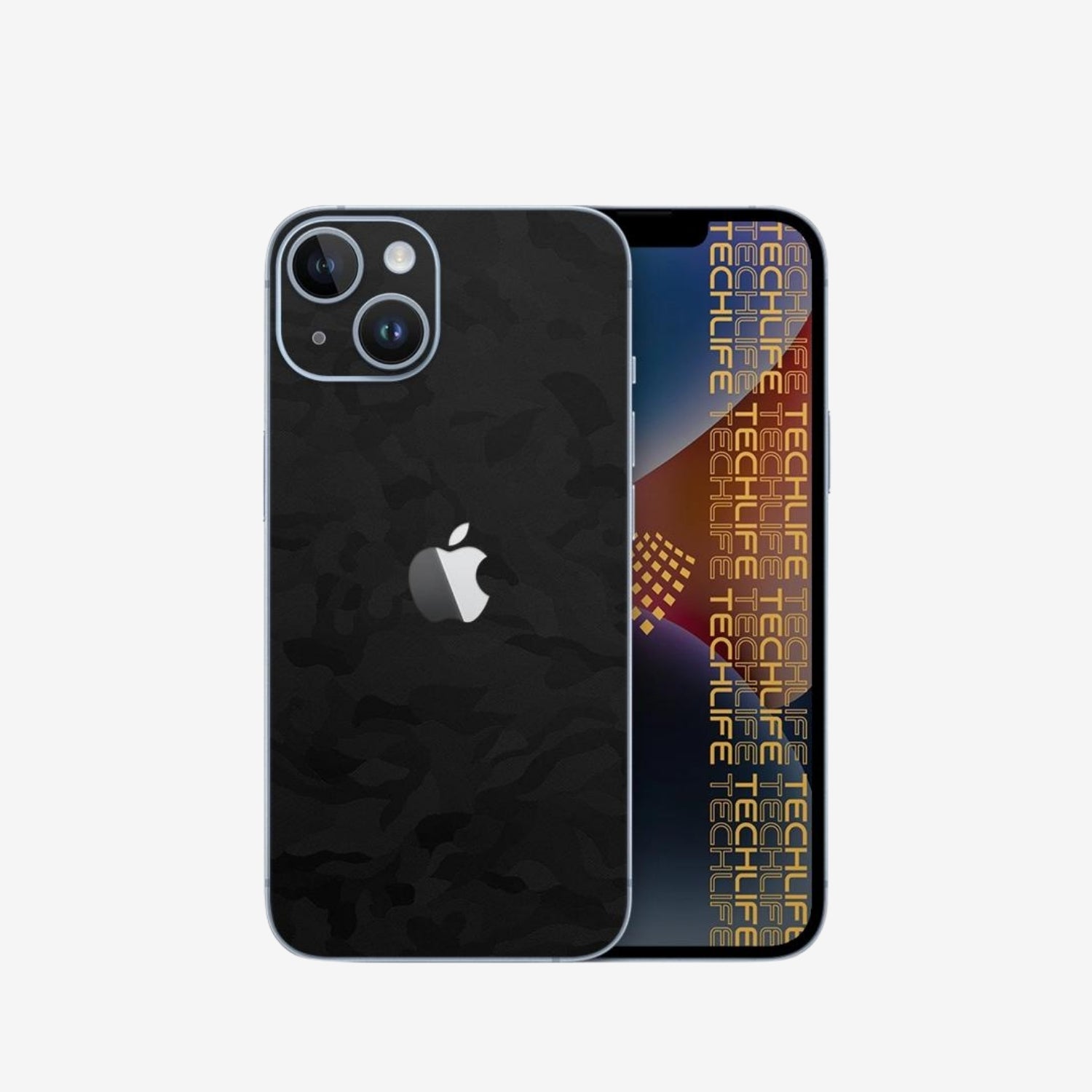 Skin Premium Camuflaje Espectro Negro iPhone 14