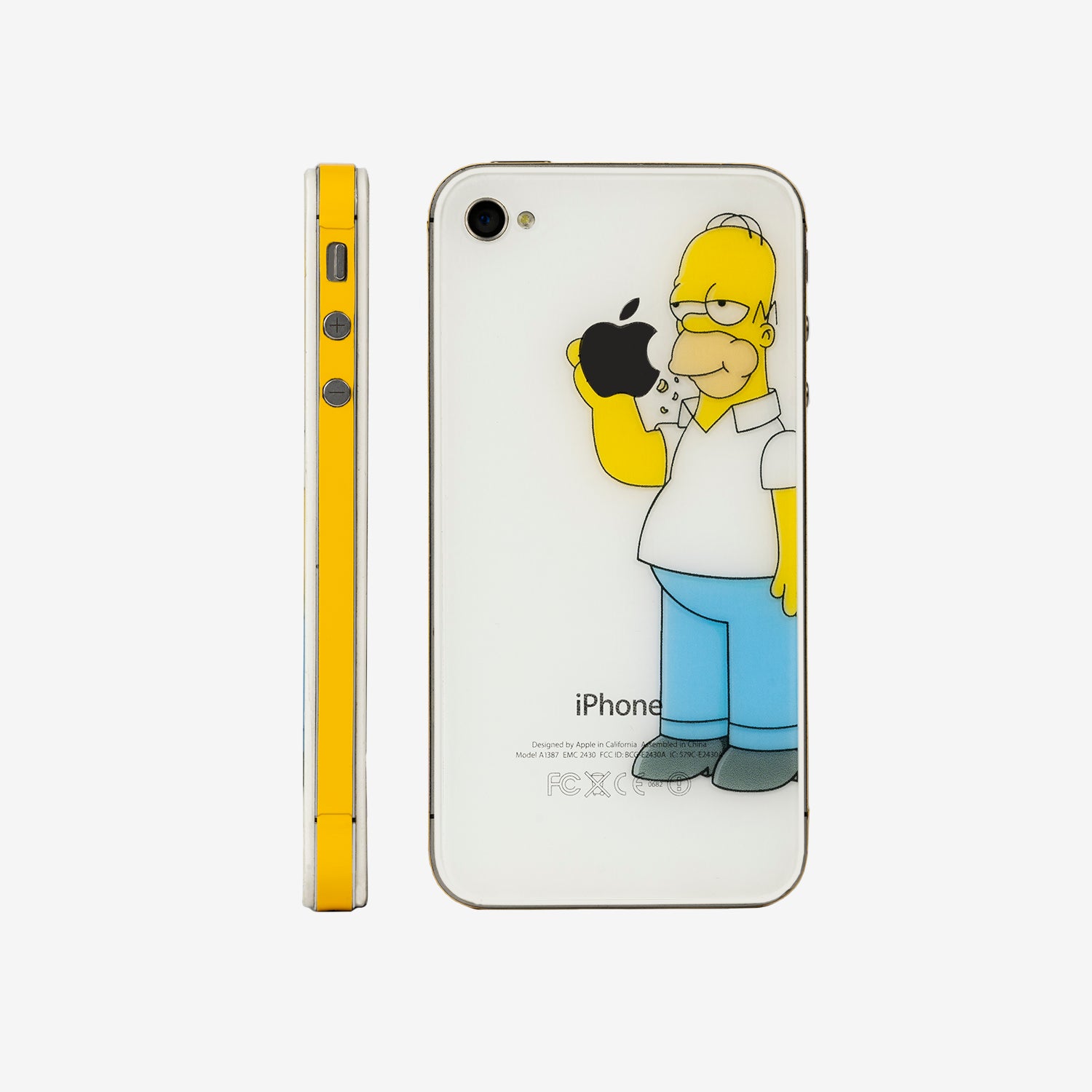 Skin Premium Clear Simpsons 001 para iPhone