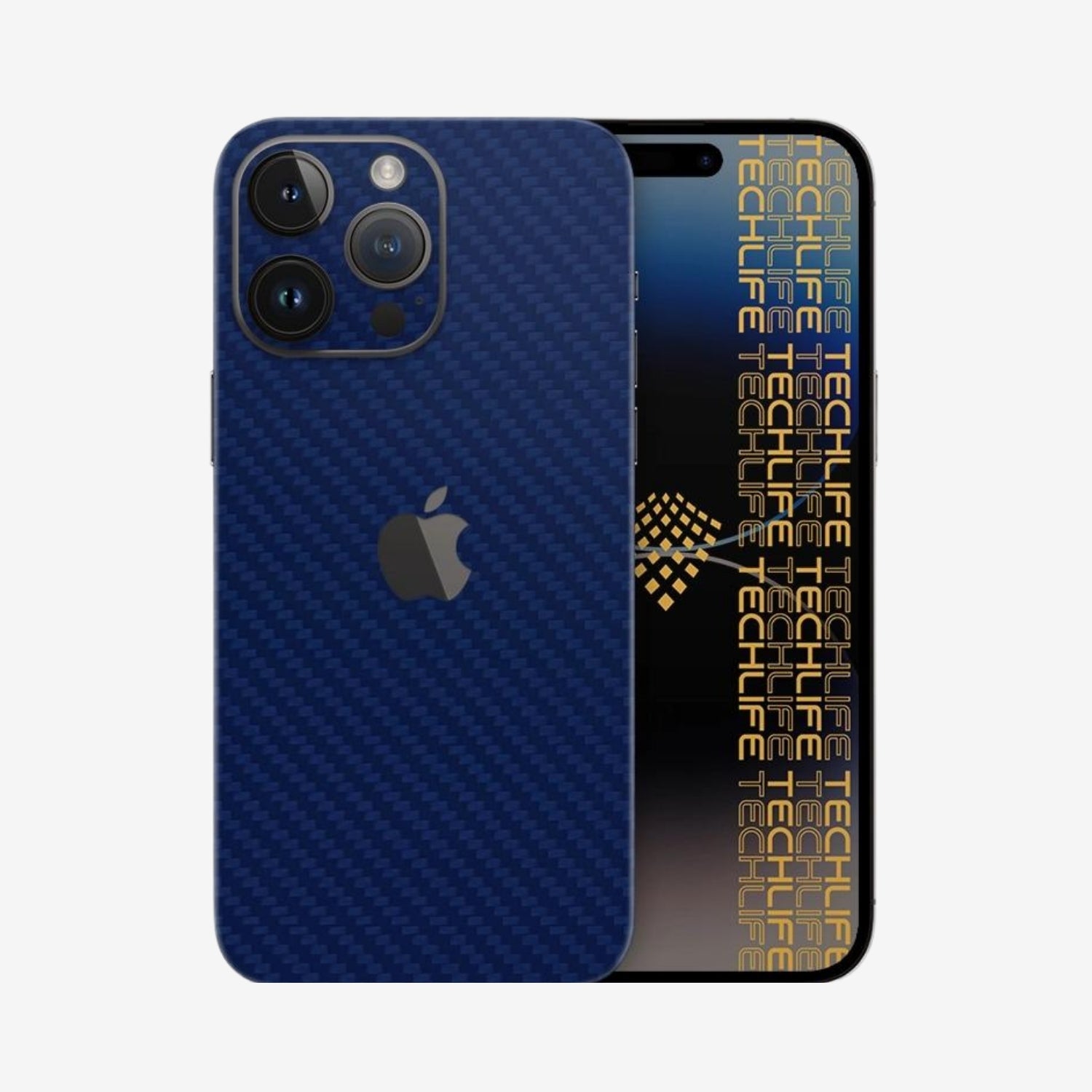 Skin Premium Carbono Azul iPhone 14 Pro Max