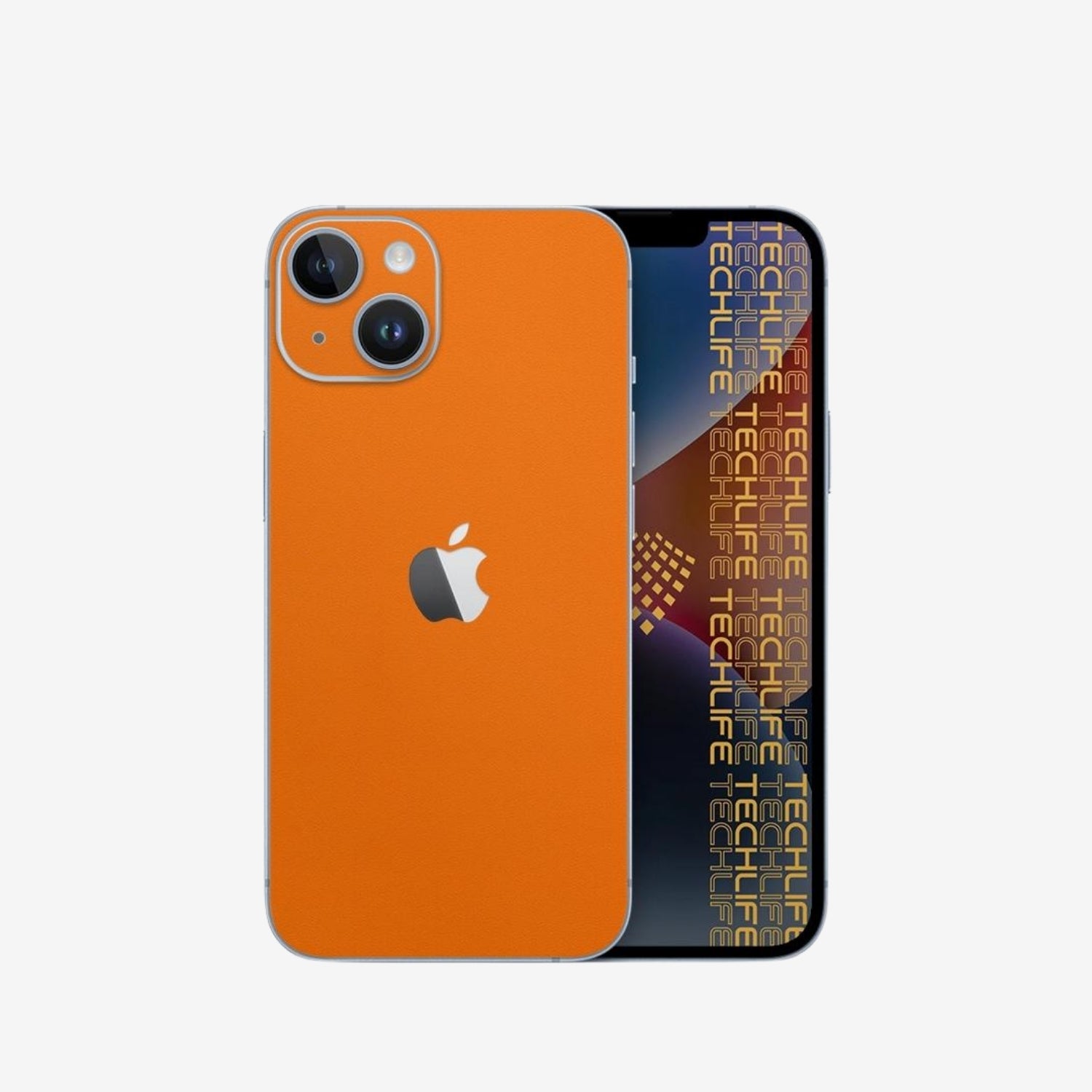Skin Premium Alcantara anaranjado iPhone 15 Plus