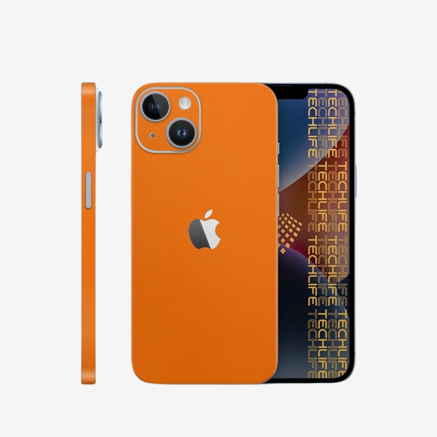 Skin Premium Alcantara anaranjado iPhone 14