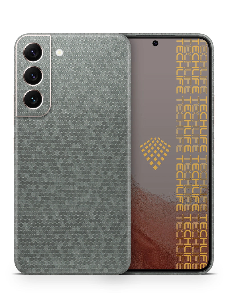Skin Premium Titanium 3D Honeycomb para Galaxy S22 Plus
