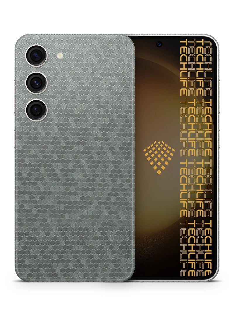 Skin Premium Titanium 3D Honeycomb para Galaxy S23