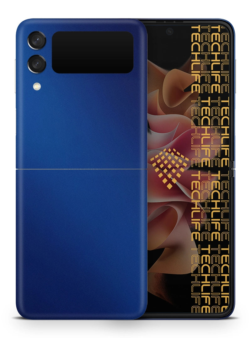 Skin Silver Azul Metálico Samsung Galaxy Z Flip 3