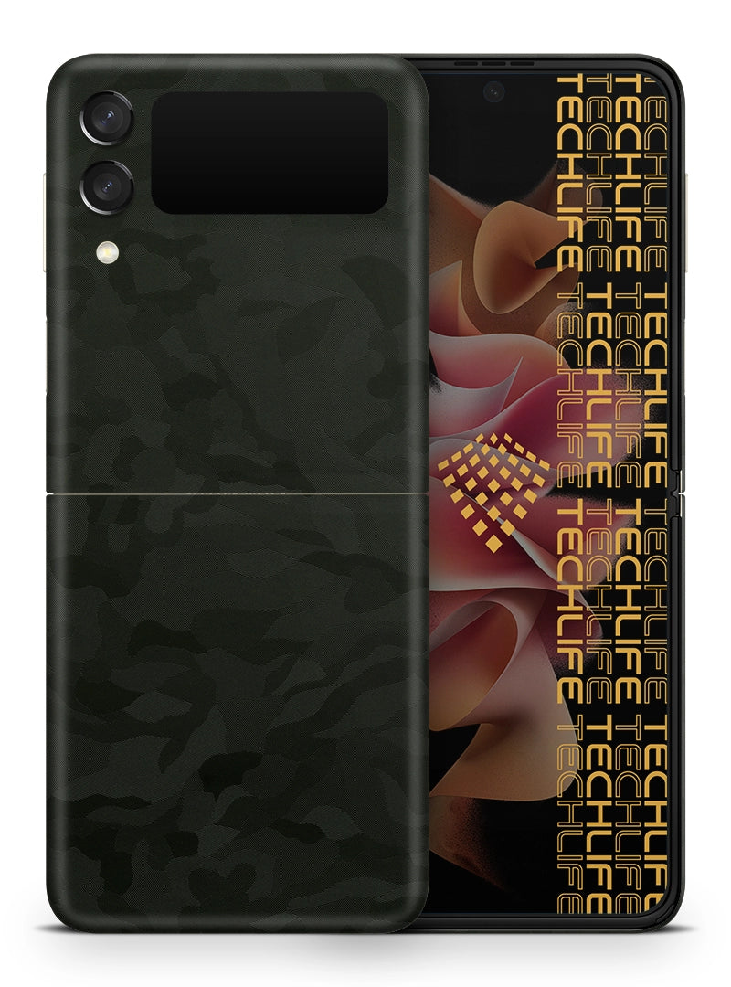 Skin Premium Camuflaje Comando Oscuro Samsung Galaxy Z Flip 3