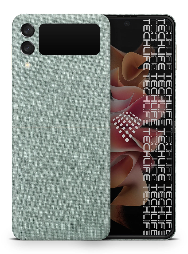 Skin Premium Mosaico verde acuarela Samsung Galaxy Z Flip 3