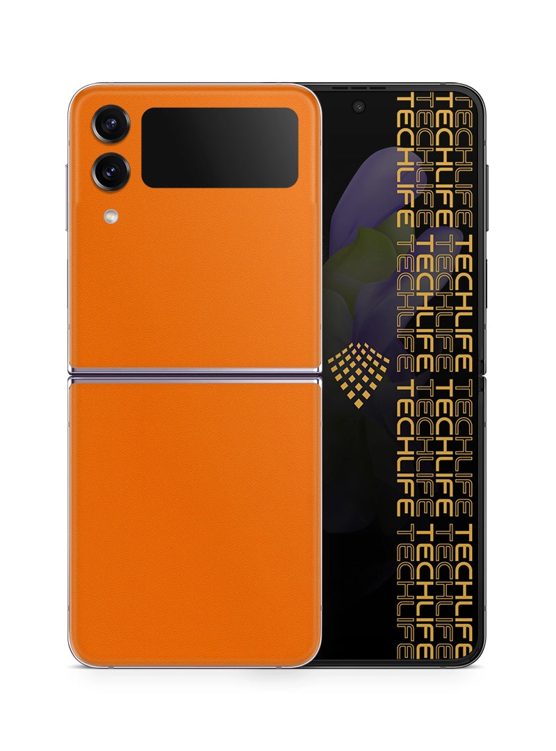 Skin Premium Alcantara anaranjado Samsung Galaxy Z Flip 4