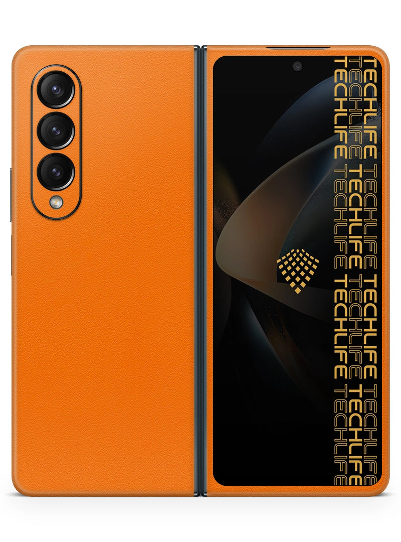 Skin Premium Alcantara anaranjado Samsung Galaxy Z Fold 4