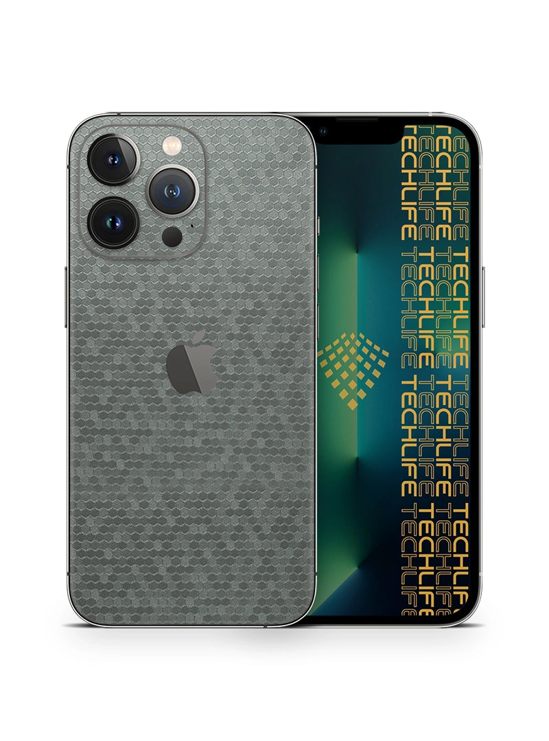 Skin Premium Titanium 3D Honeycomb para iPhone 13 Pro