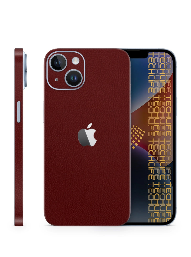 Skin Premium Cuero Merlot iPhone 14