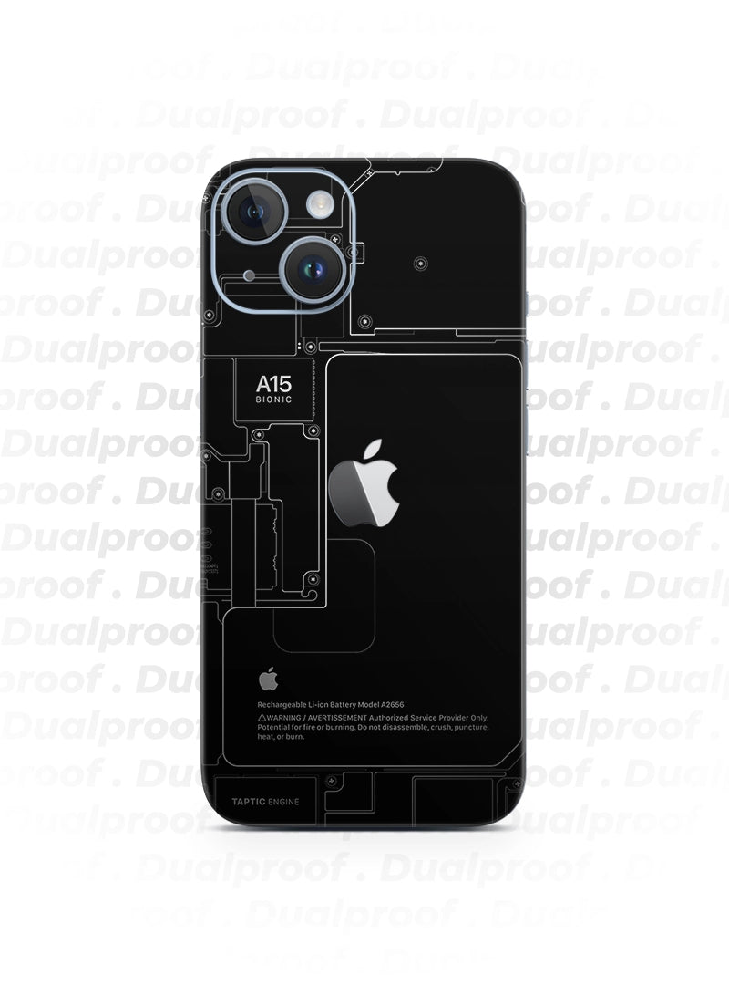 Case Antishock Dualproof iPhone 14 - Fantasma Oscuro