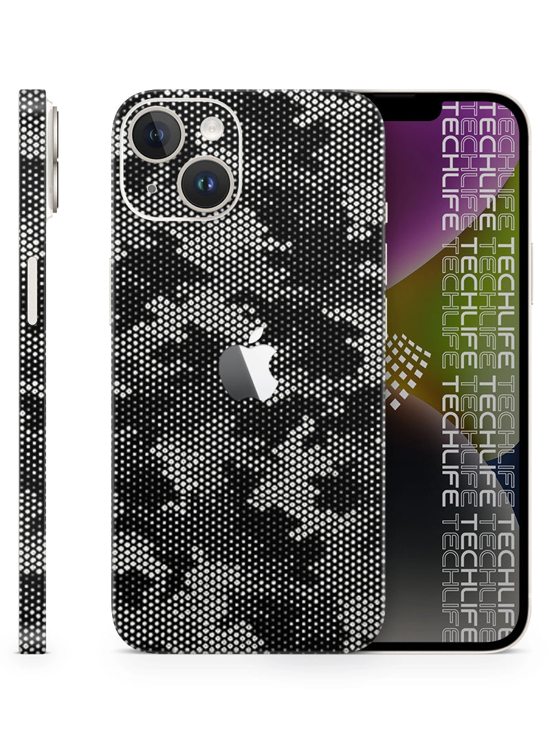Skin Silver Camuflado Pixel iPhone 14 Plus