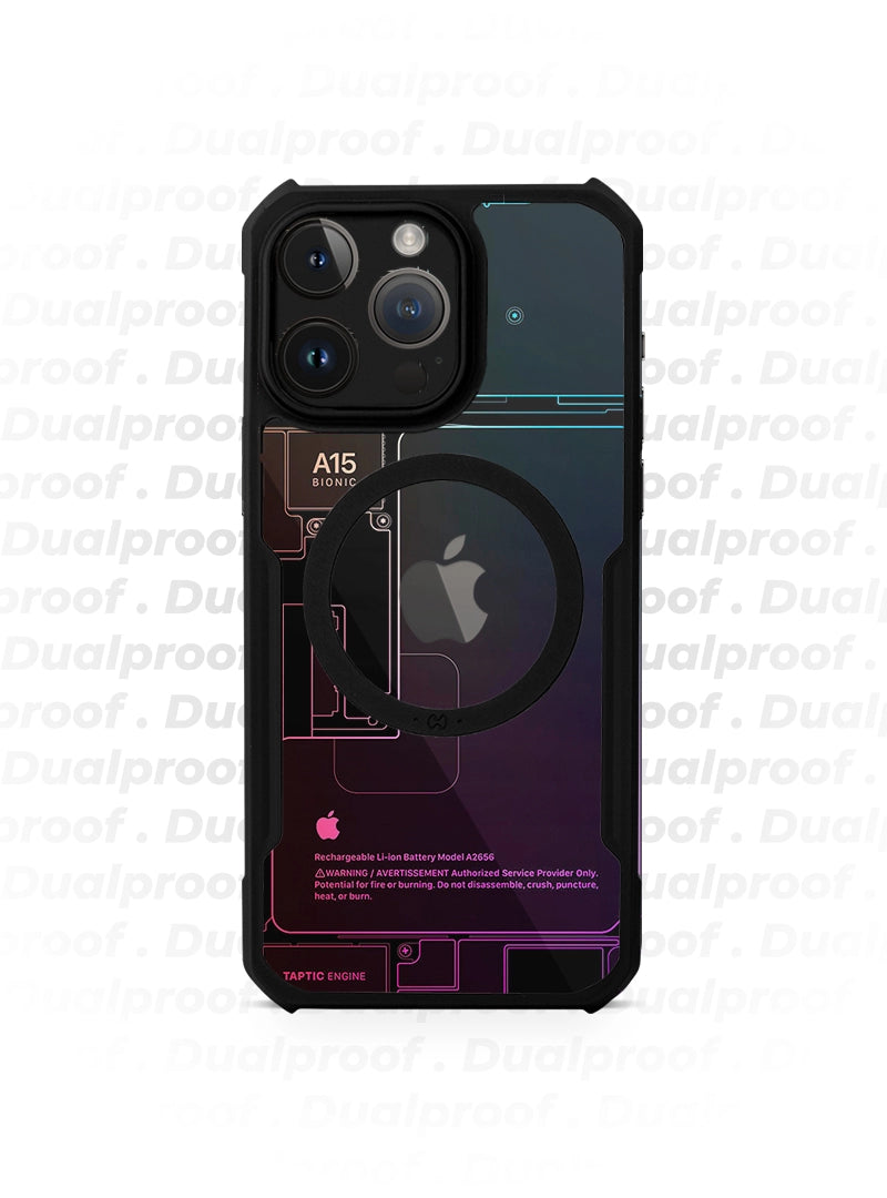 Case Antishock Dualproof iPhone 14 Pro - Fantasma de Colores