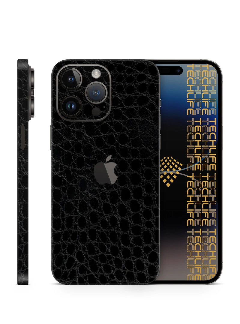 Skin Premium Caiman Negro Original iPhone 15 Pro