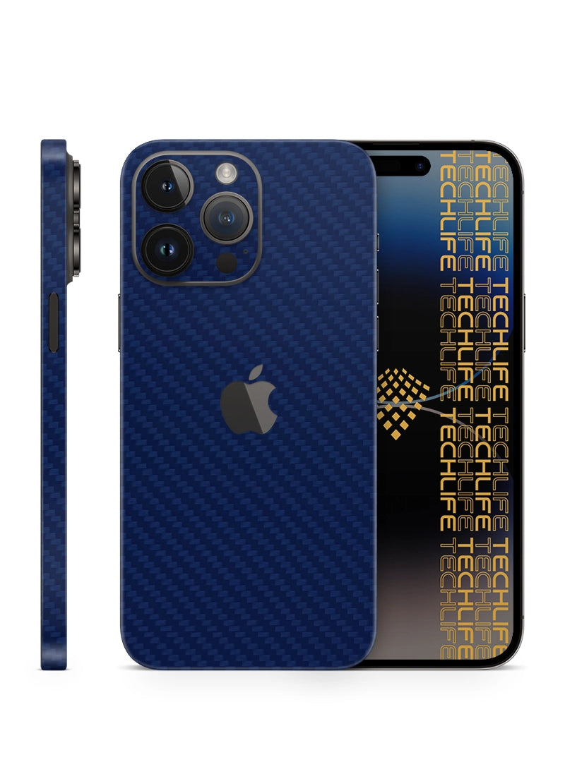 Skin Premium Carbono Azul iPhone 15 Pro