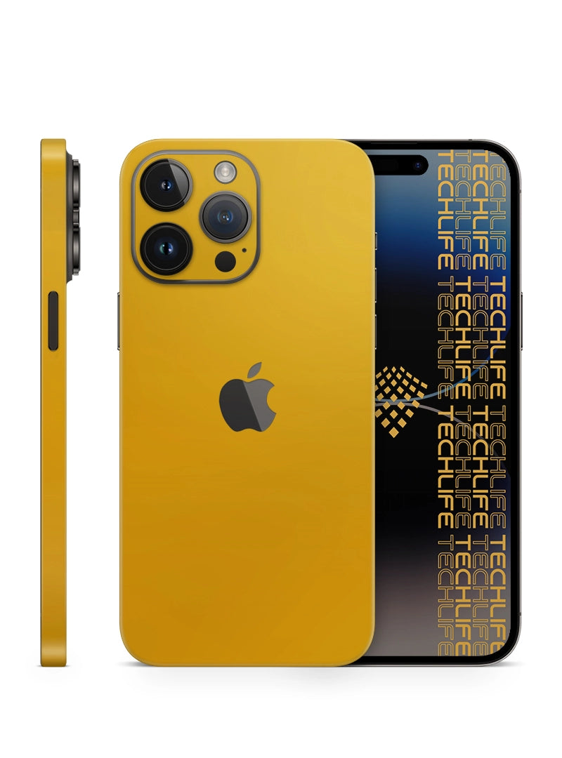 Skin Premium Color Amarillo Brillante iPhone 15 Pro