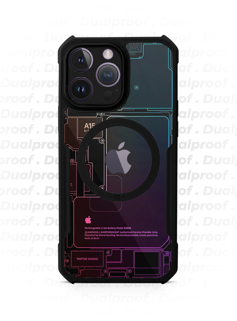 Case Antishock Dualproof  iPhone 14 Pro Max - Fantasma de Colores