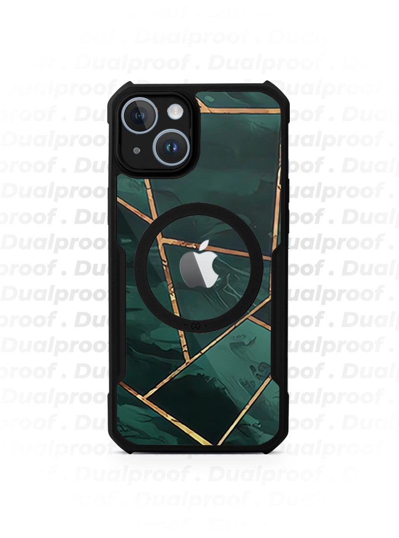 Case Antishock Dualproof iPhone 14 - Escencia Esmeralda