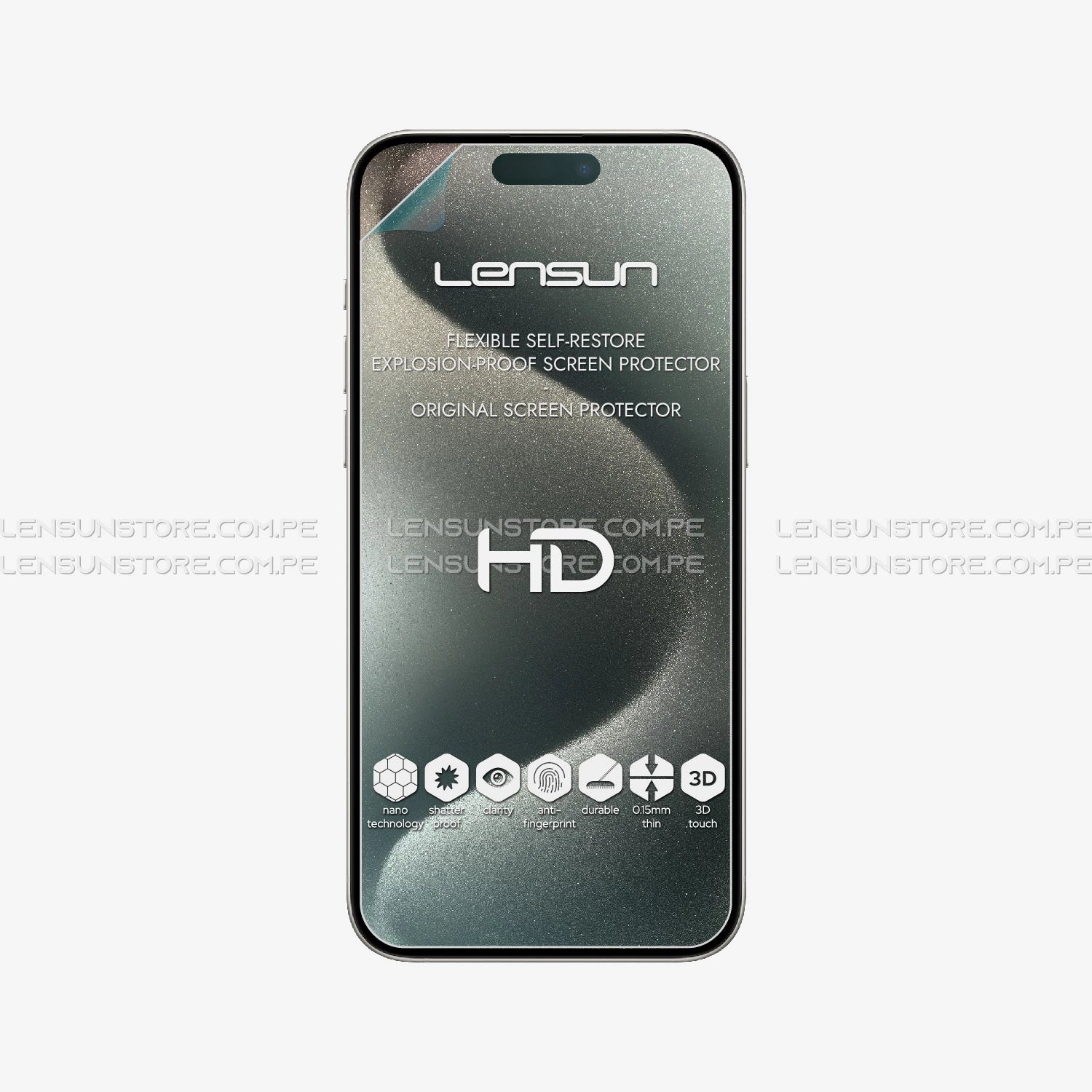 Protector de Pantalla Lensun HD iPhone 15 Pro Max