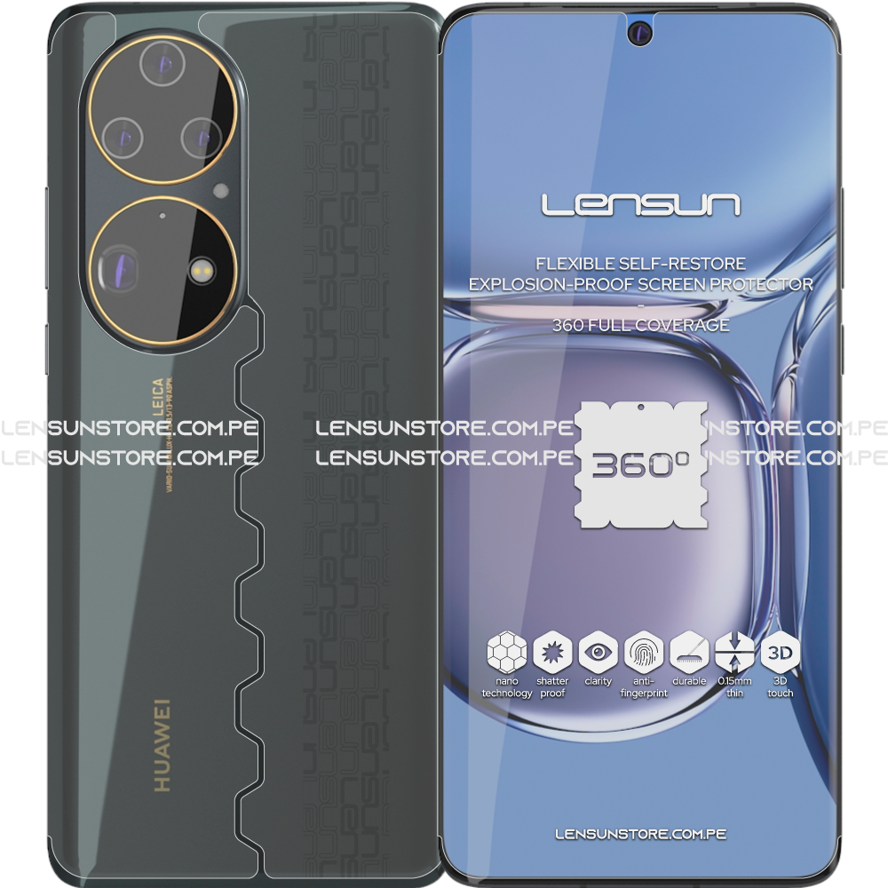 Lensun 360 Selfrestore Shield Protector de Pantalla Completa Huawei P50 Pro