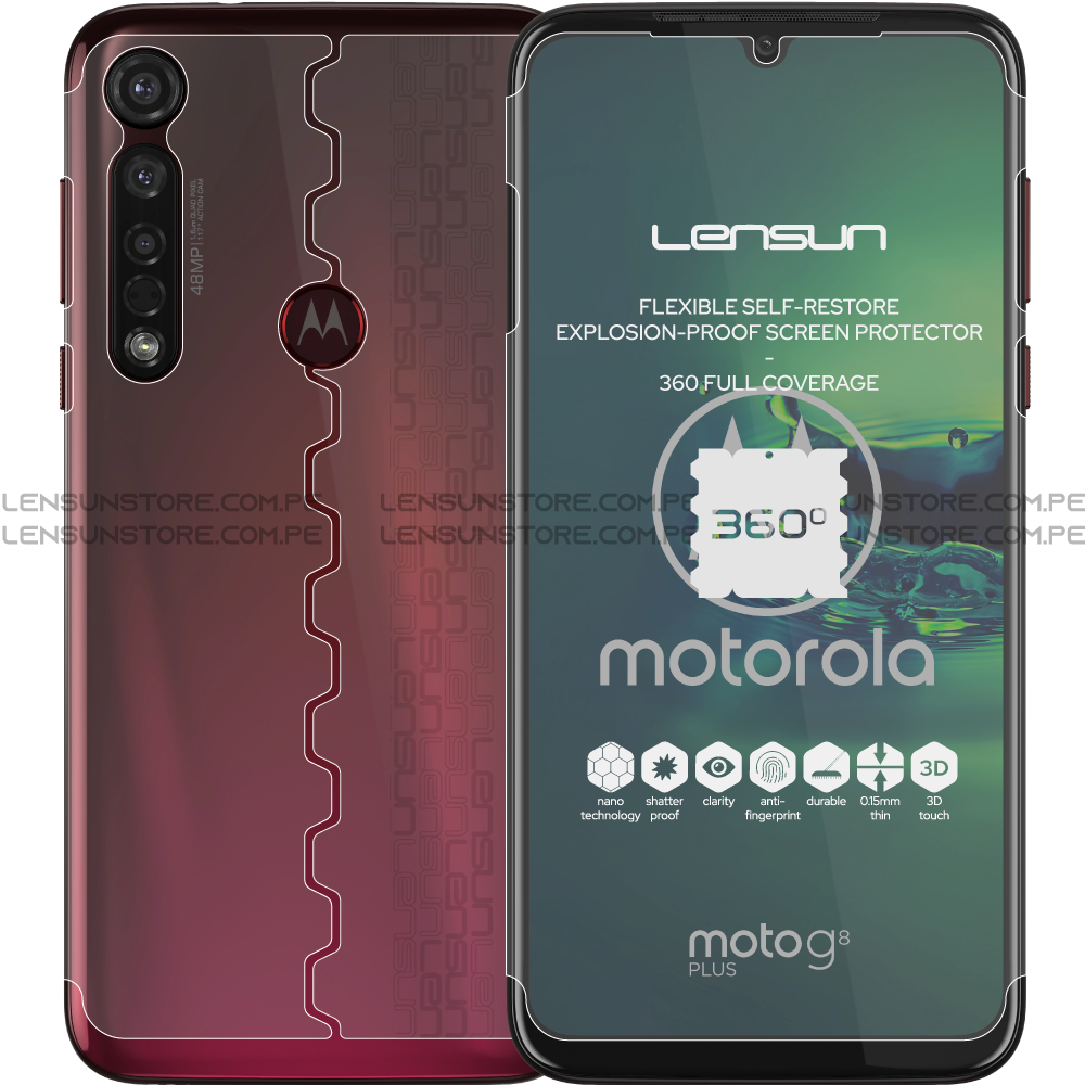 Lámina 360 Lensun Protector -  Motorola G8 Plus