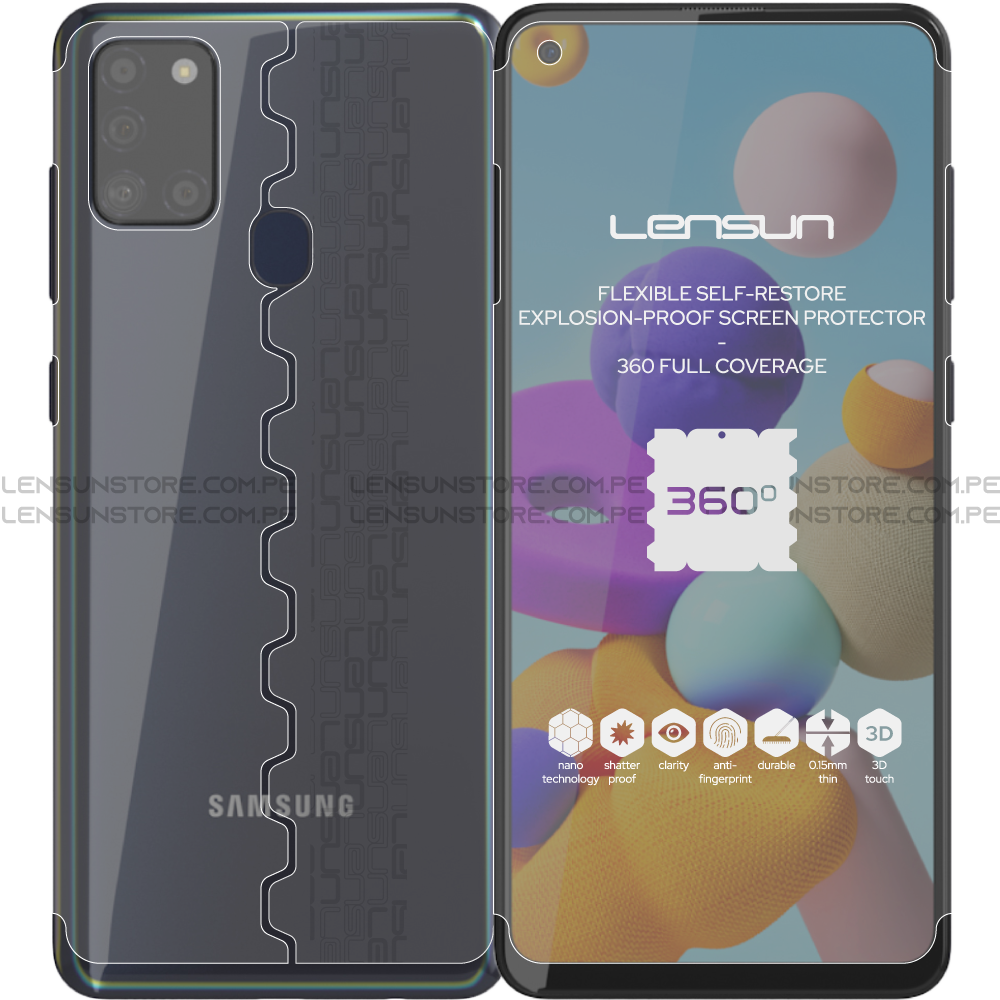 Lámina 360 Lensun Protector -  Samsung Galaxy A21s