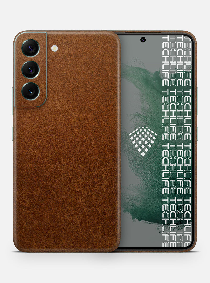 Skin Leather Classic Brown para Galaxy S22