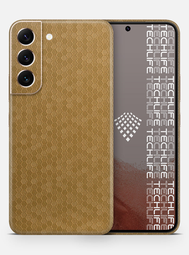 Skin Honeycomb Gold para Galaxy S22 Plus