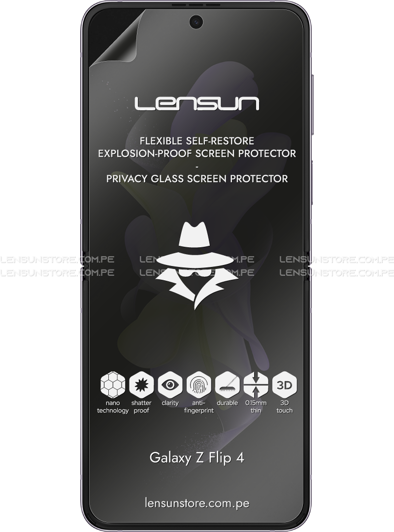 Lensun Protector Anti Spy para Galaxy Z Flip 4
