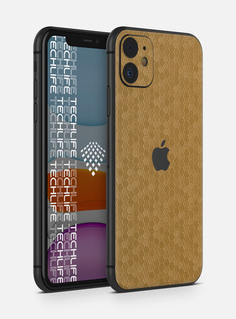 Skin Honeycomb Gold para iPhone 11