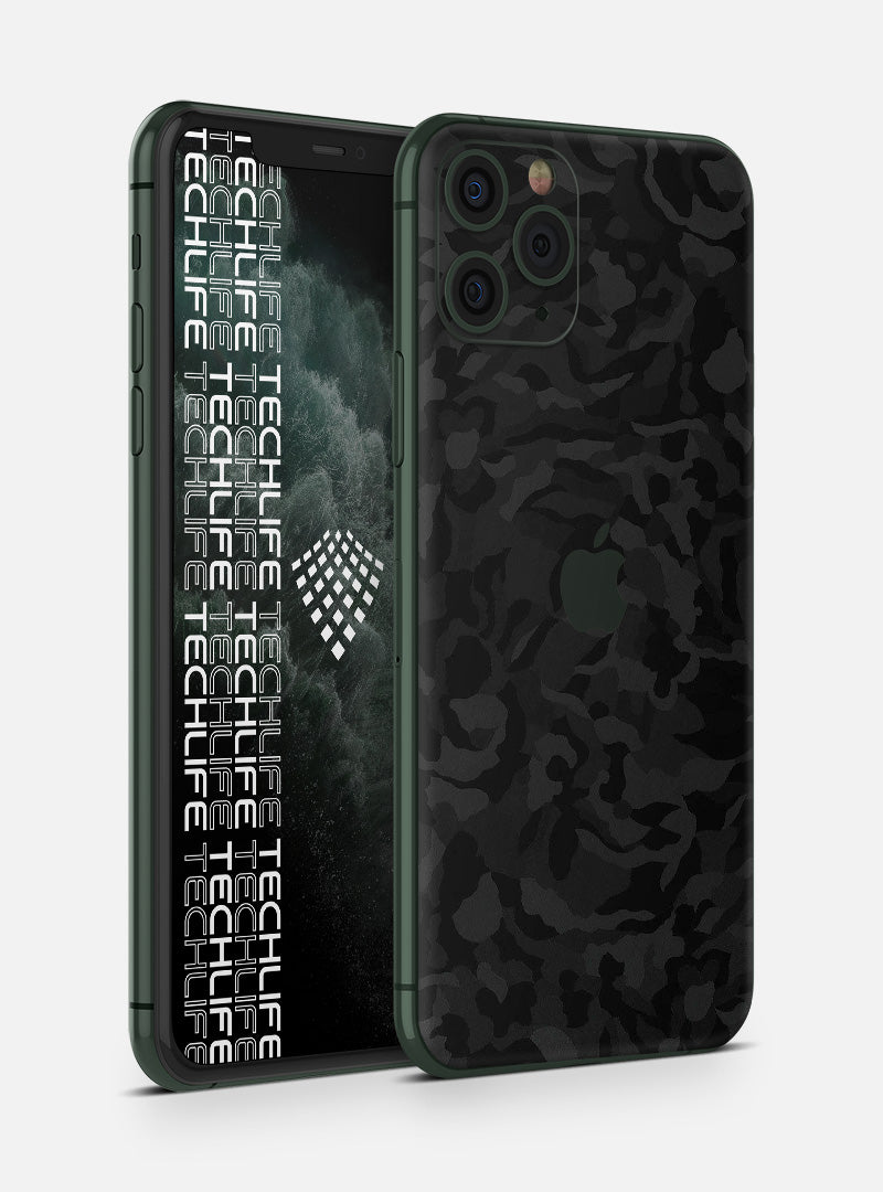 Skin Premium Camuflaje Espectro Negro iPhone 11 Pro