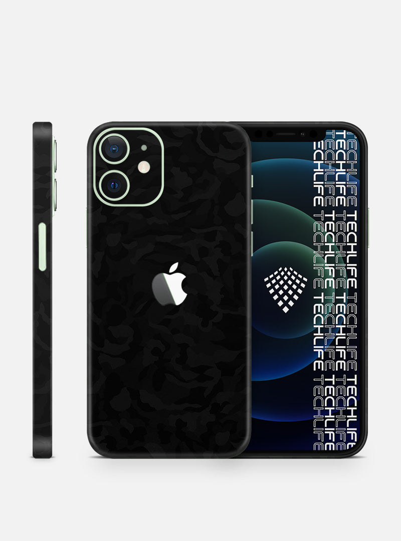 Skin Premium Camuflaje Espectro Negro iPhone 12 Mini