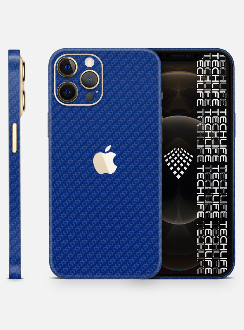 Skin Premium Carbono Azul iPhone 12 Pro