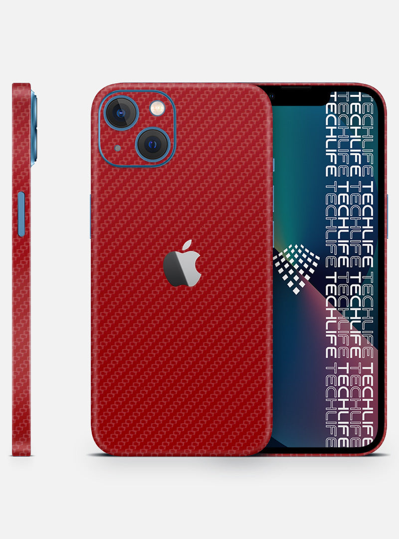 Skin Carbon Red para iPhone 13
