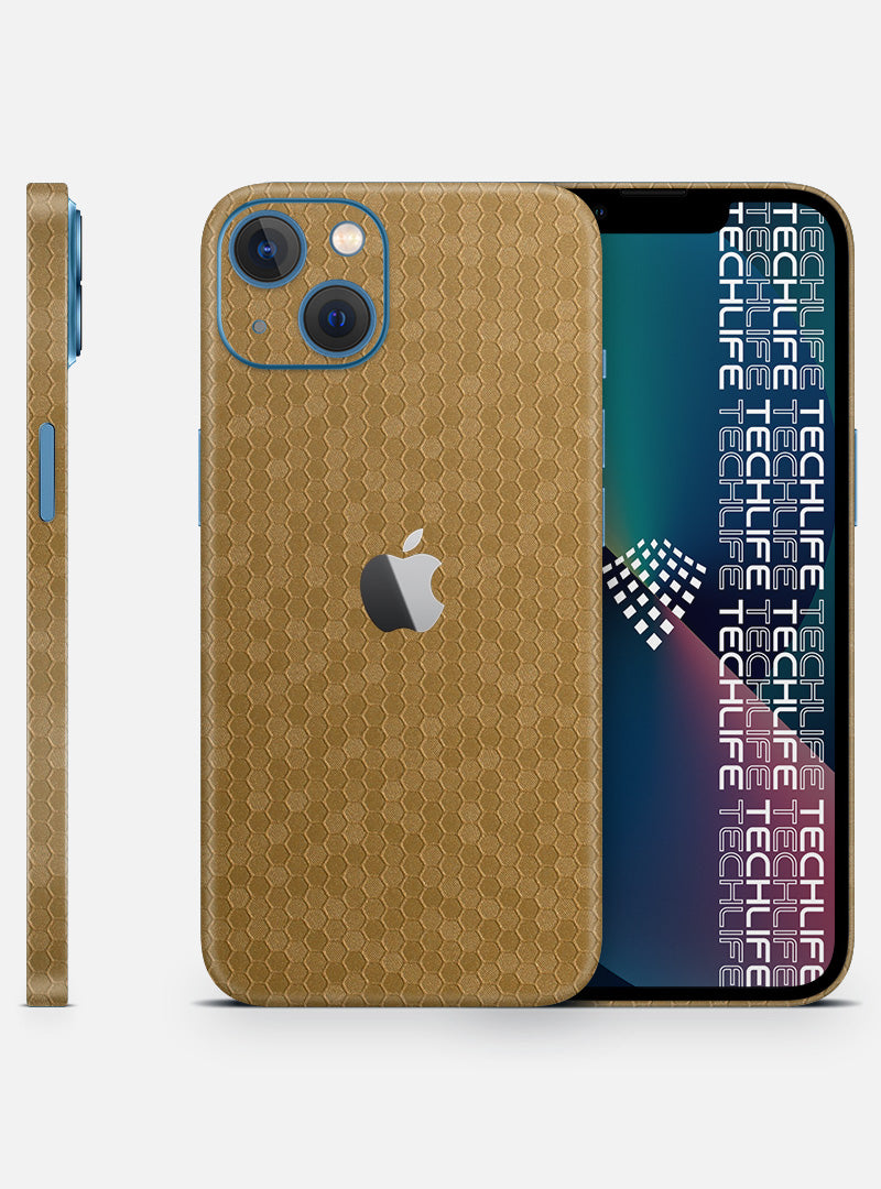 Skin Honeycomb Gold para iPhone 13