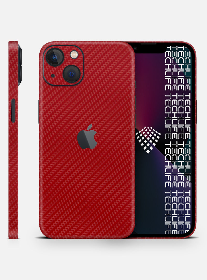 Skin Carbon Red para iPhone 13 Mini