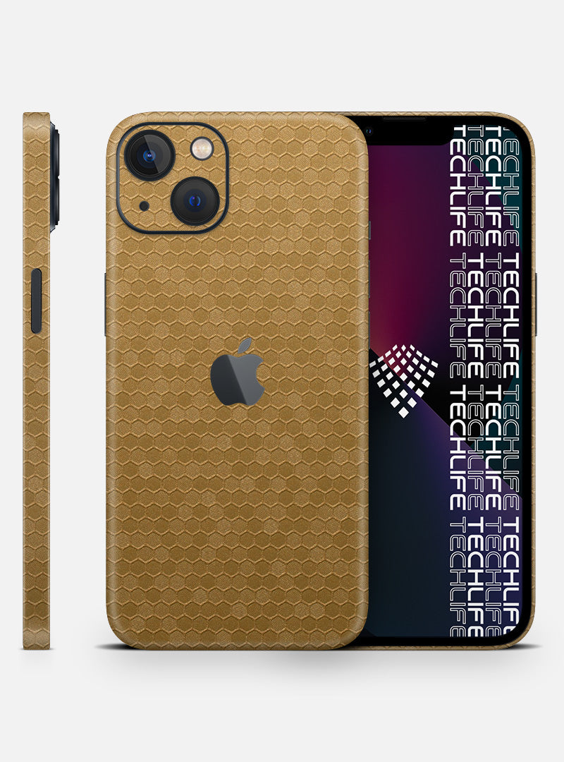 Skin Honeycomb Gold para iPhone 13 Mini